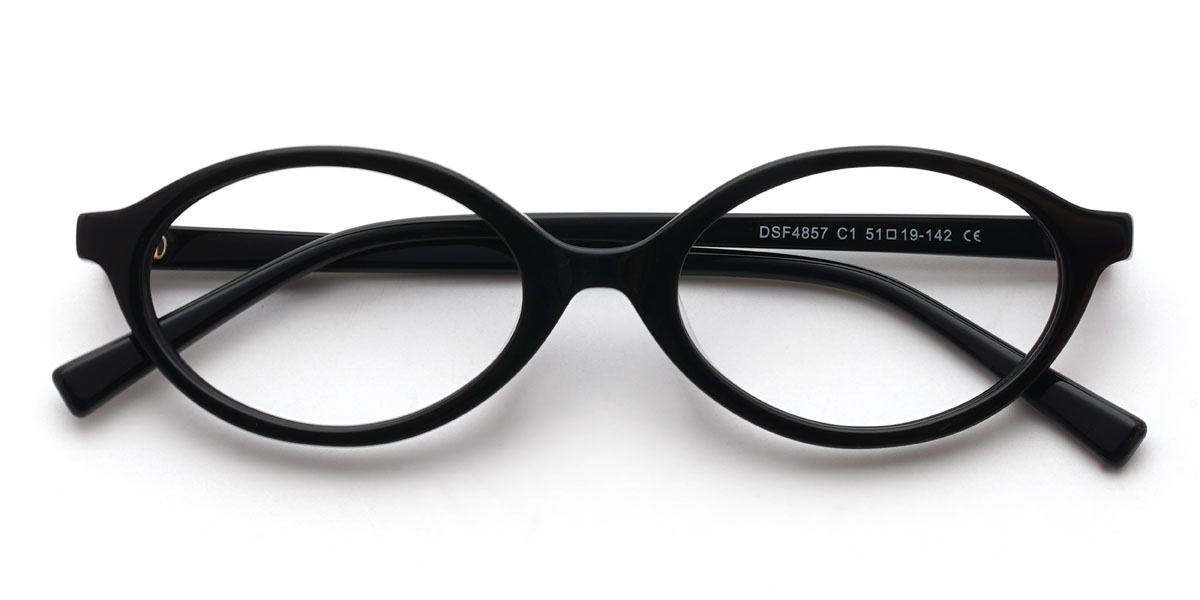 Schwarz Raheem Brille - Oval Glasses