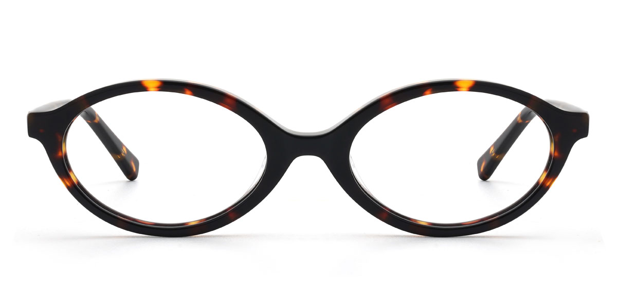 Tortoiseshell Raheem Glasses - Oval Glasses