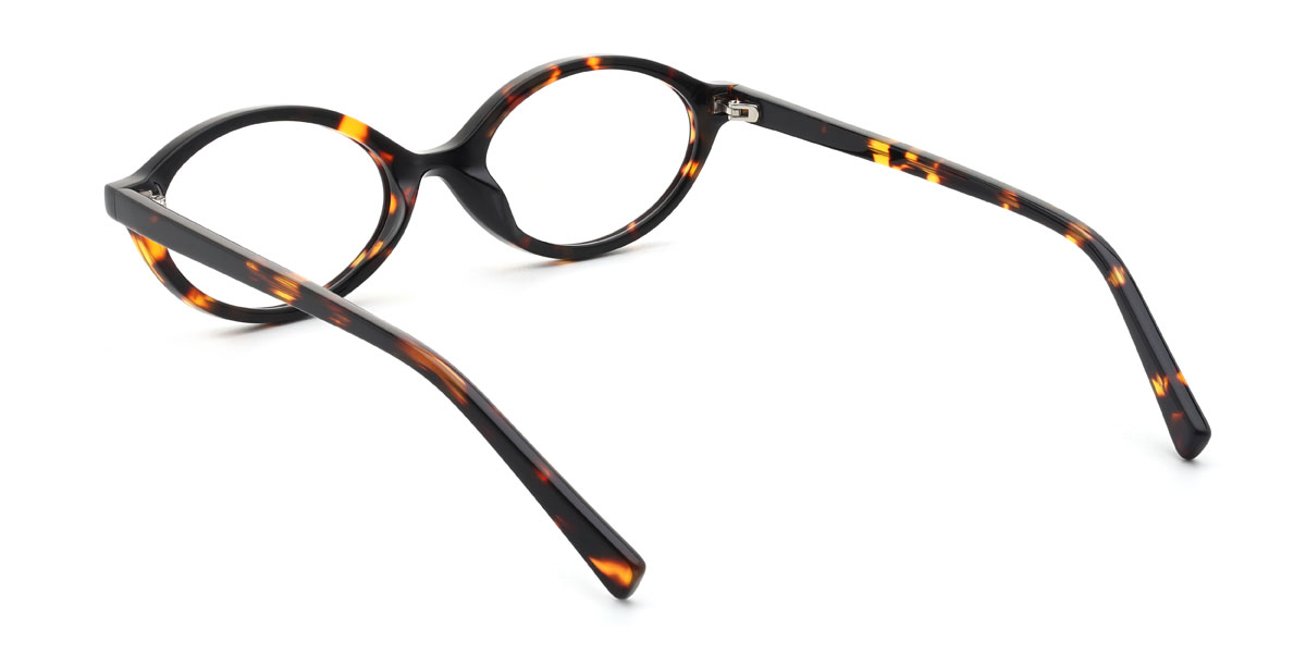 Tortoiseshell Raheem Glasses - Oval Glasses