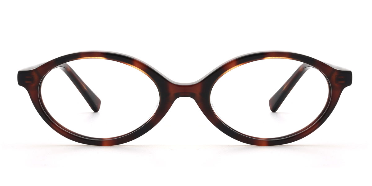 Deep Tortoiseshell Raheem - Oval Glasses