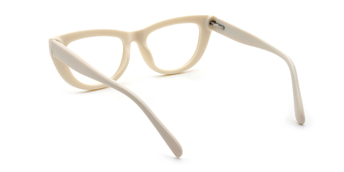 Cream Vedansh Glasses - Oval Glasses