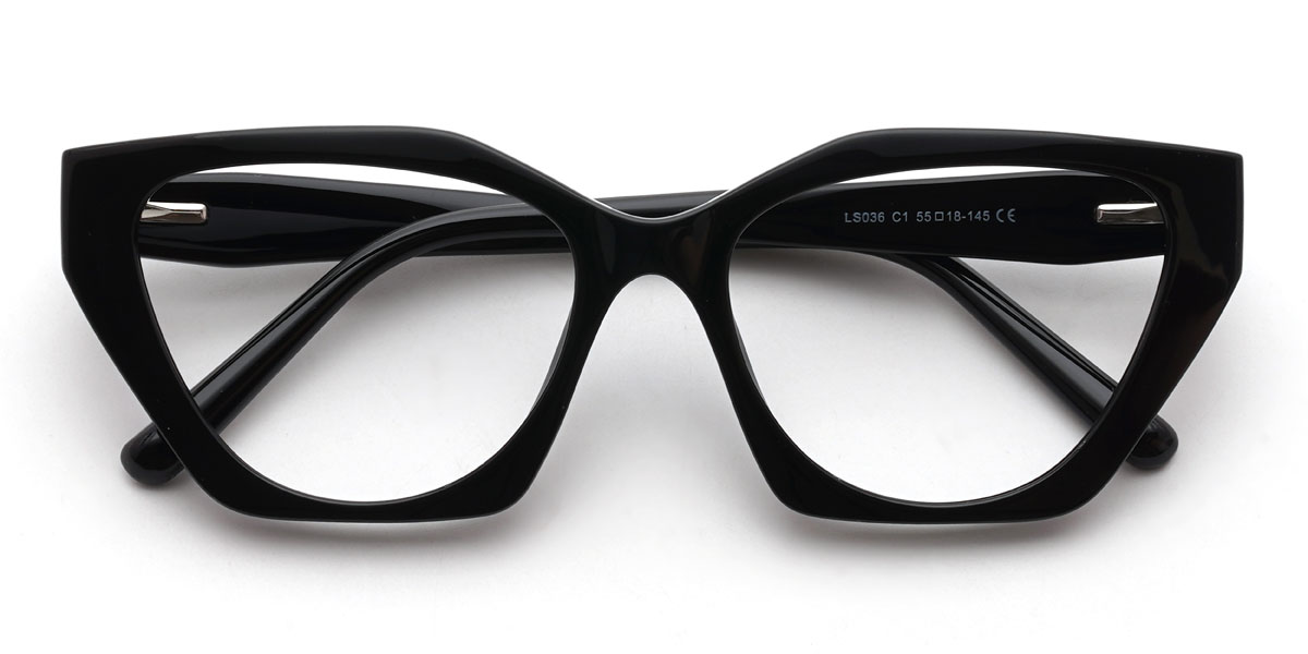 Noir Gitty Lunettes - Cat Eye Glasses