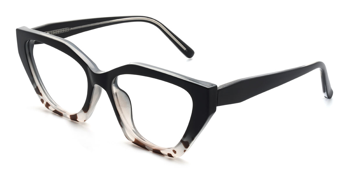Fekete fekete teknősbéka Gitty Szemüveg - Cat Eye Glasses