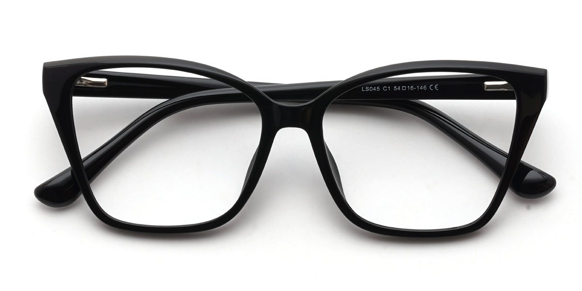 Schwarz Delani Brille - Cat Eye Glasses