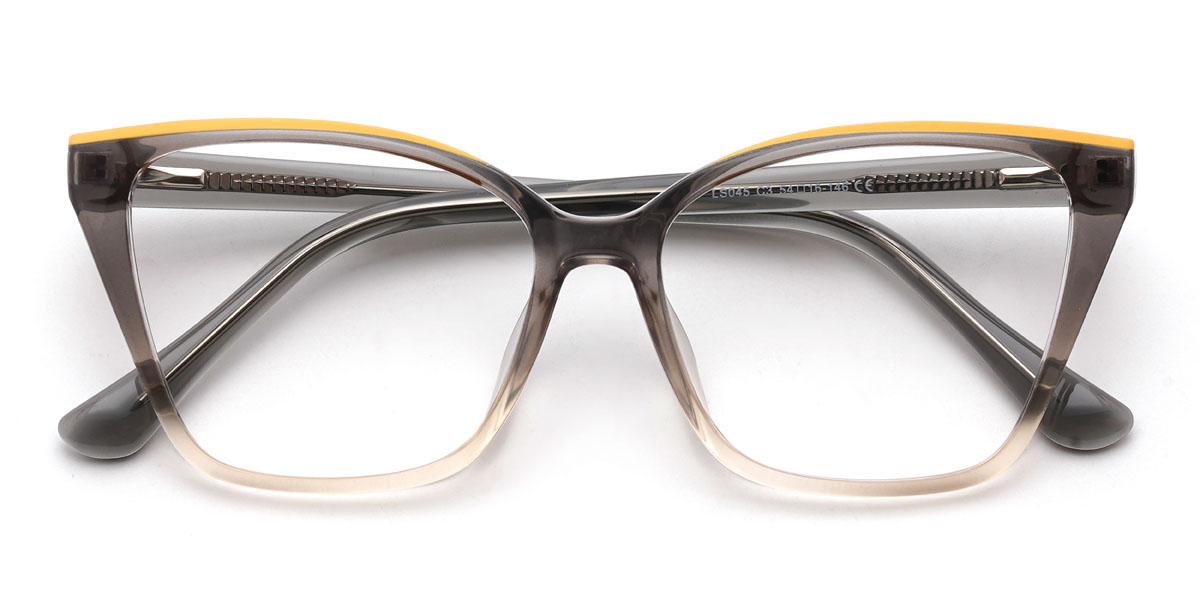 Gradient Grey Delani Glasses - Cat Eye Glasses
