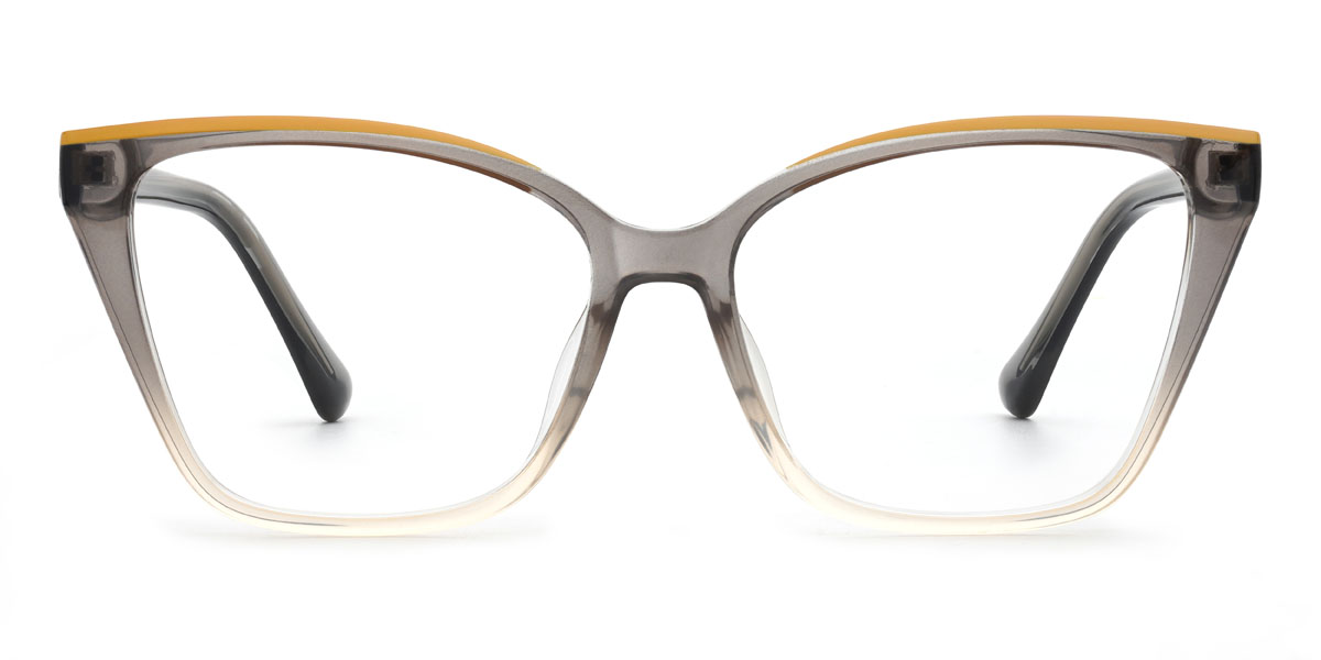 Gradient Grey Delani - Cat Eye Glasses