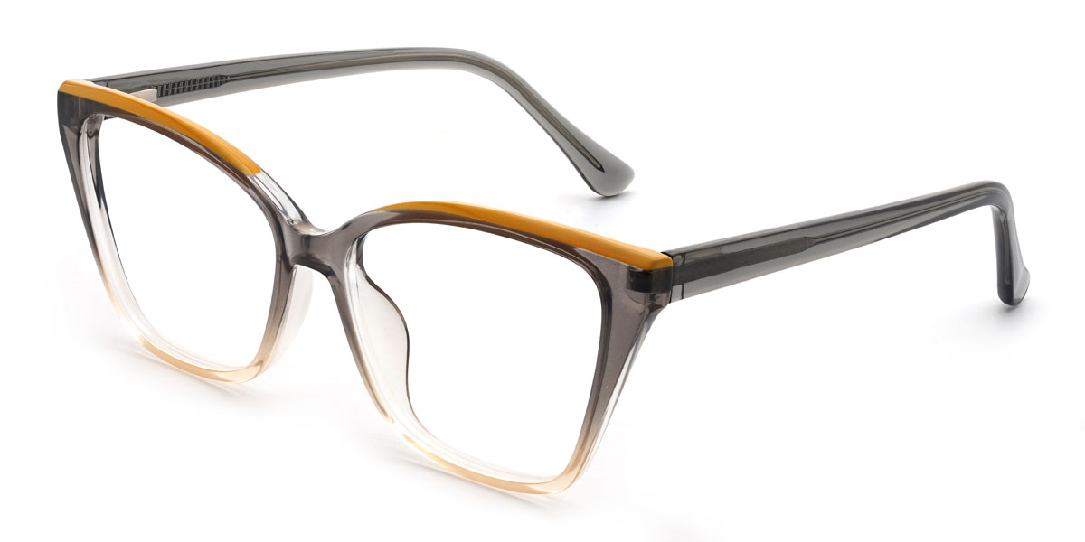 Gradient Grey Delani Glasses - Cat Eye Glasses