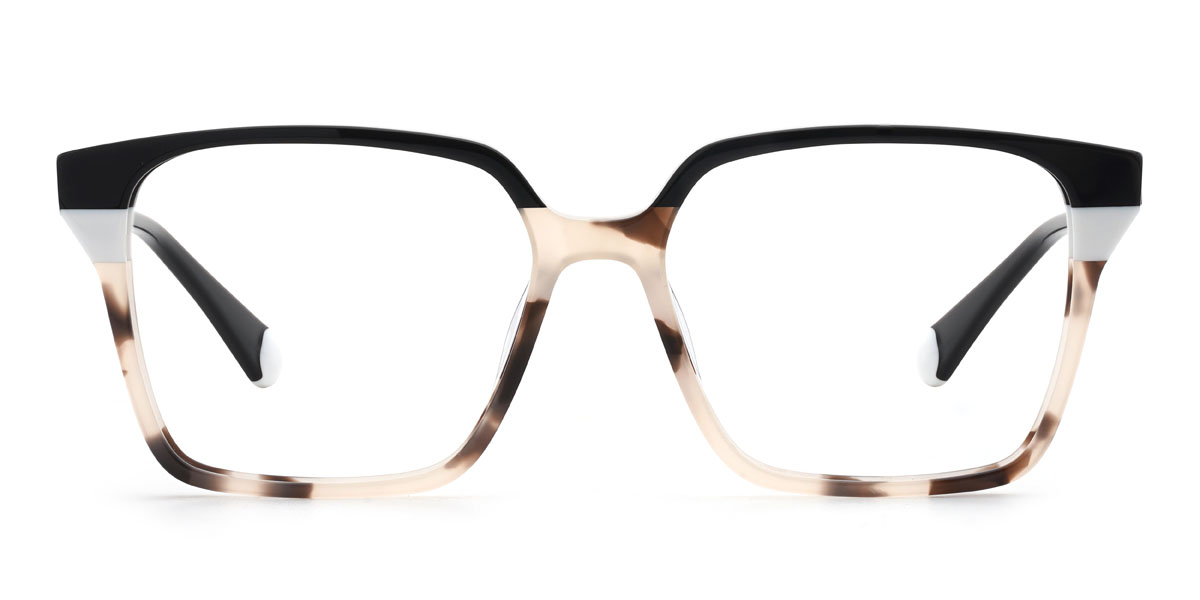 Black Tortoiseshell Moises - Rectangle Glasses
