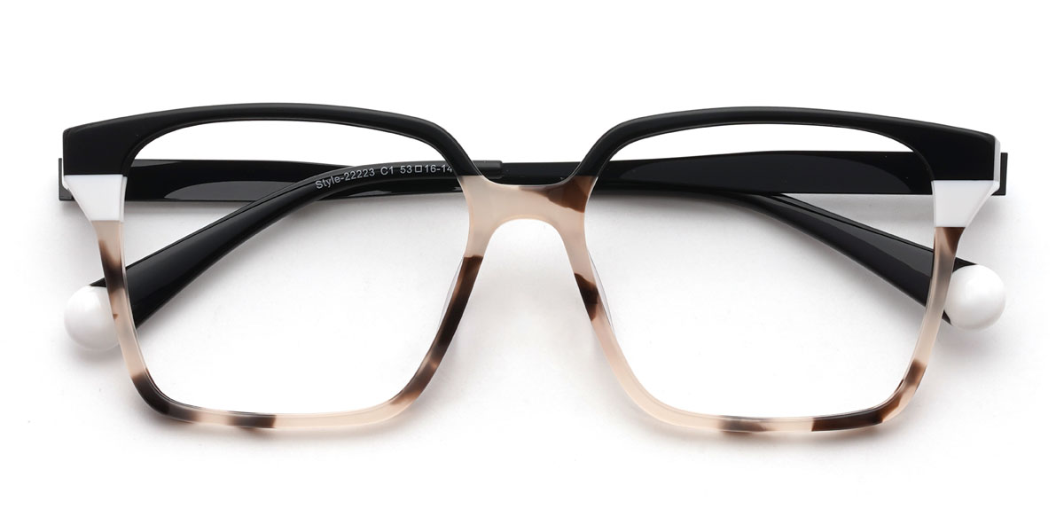 Black Tortoiseshell Moises Glasses - Rectangle Glasses