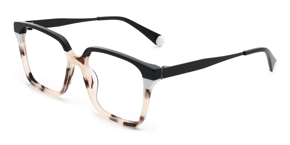 Black Tortoiseshell Moises Glasses - Rectangle Glasses