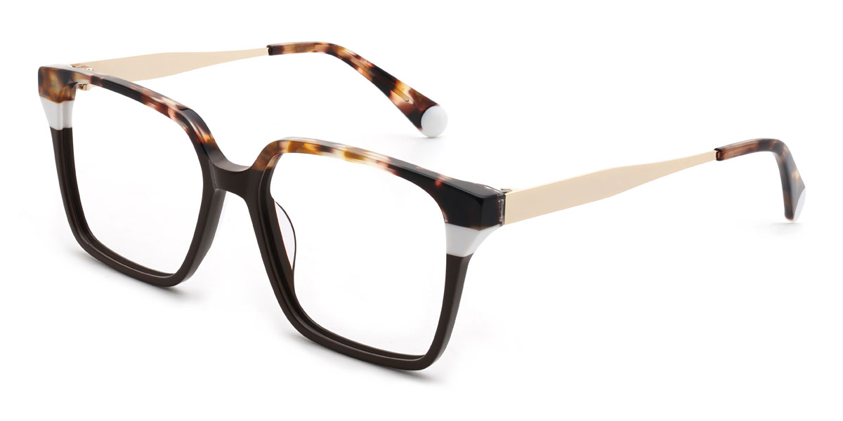 Marron Écaille de tortue Moises Lunettes - Rectangle Glasses