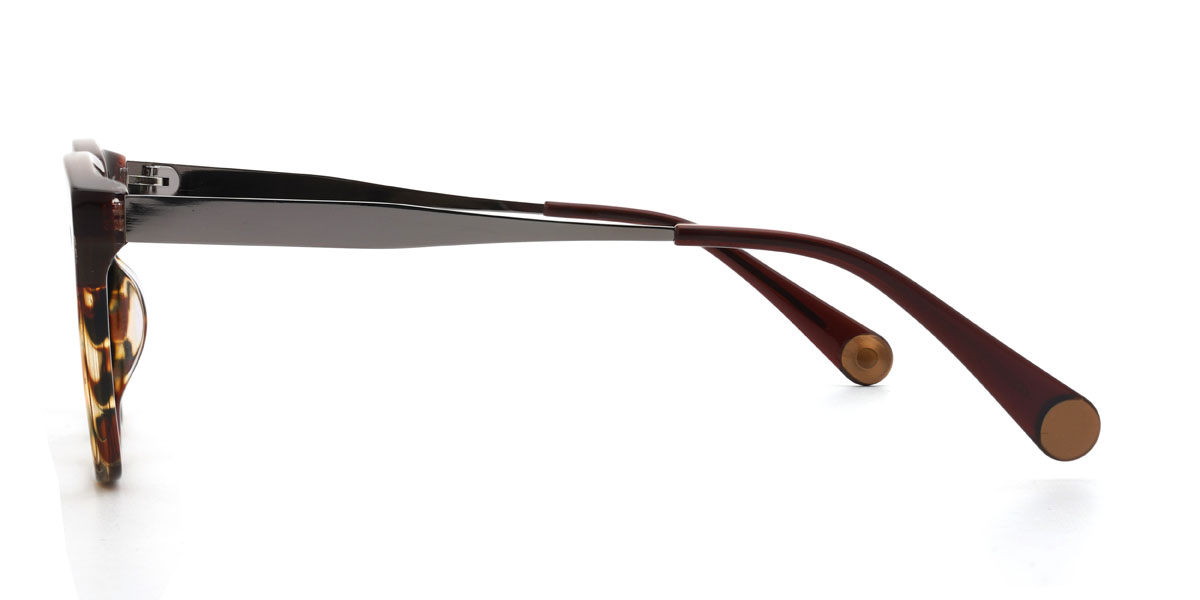 Wine Tortoiseshell Moises Glasses - Rectangle Glasses