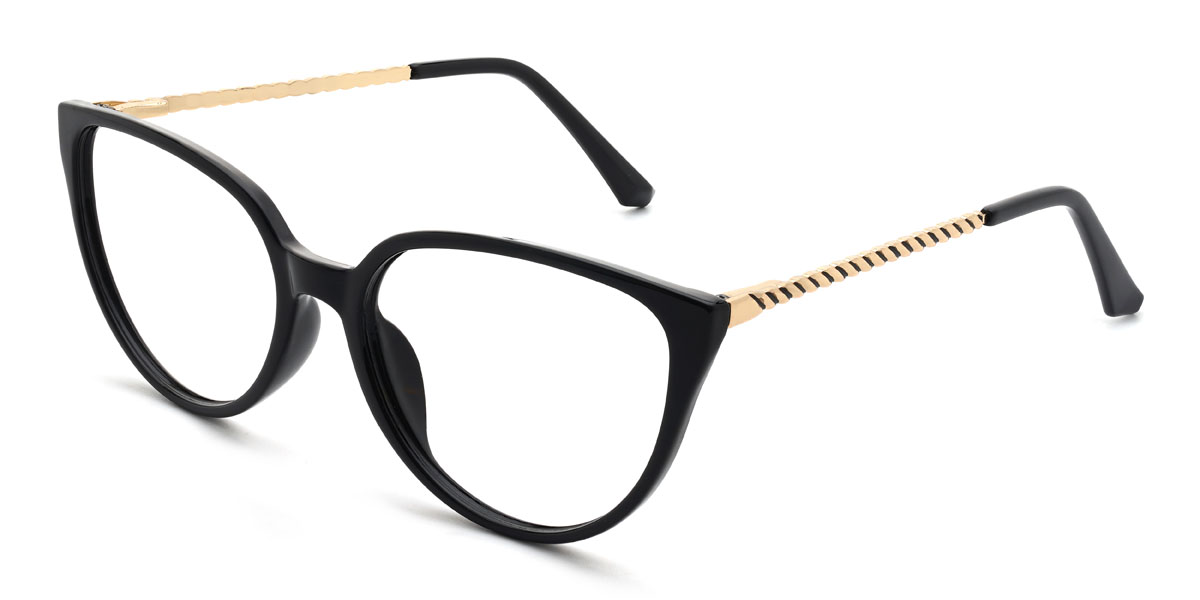 Black Hollyn Glasses - Cat Eye Glasses