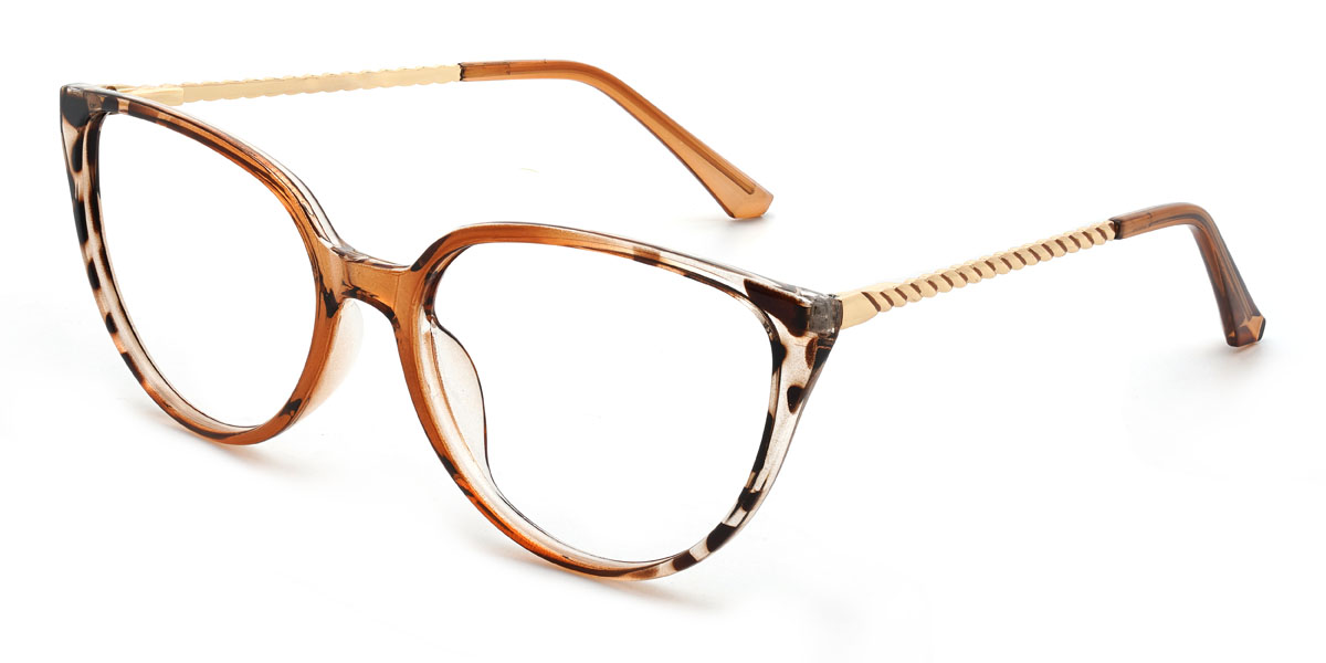 Orange Schildpatt Hollyn Brille - Cat Eye Glasses