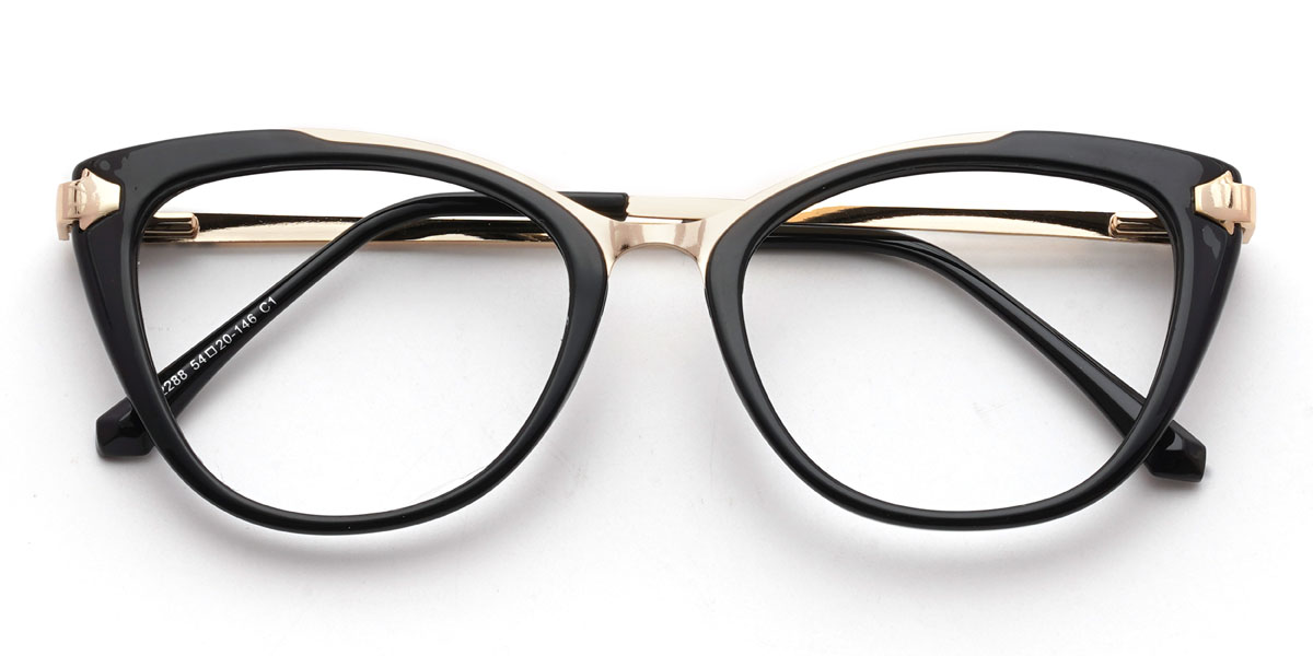 Fekete Percival Szemüveg - Oval Glasses