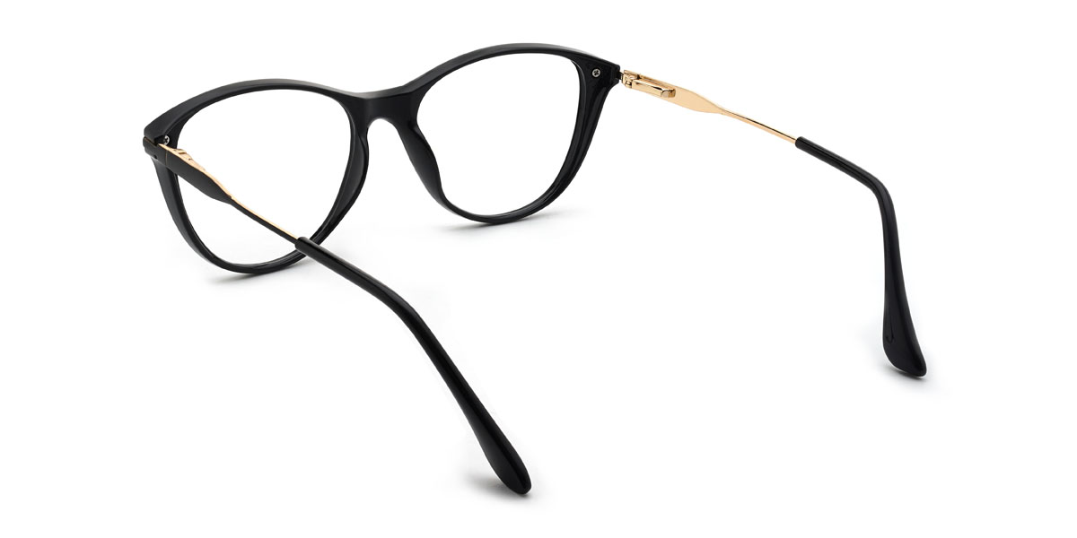 Black Nehemias Glasses - Oval Glasses