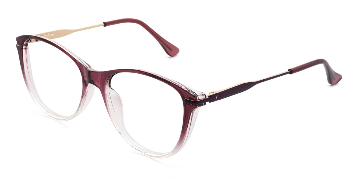 Gradient Purple Nehemias Glasses - Oval Glasses