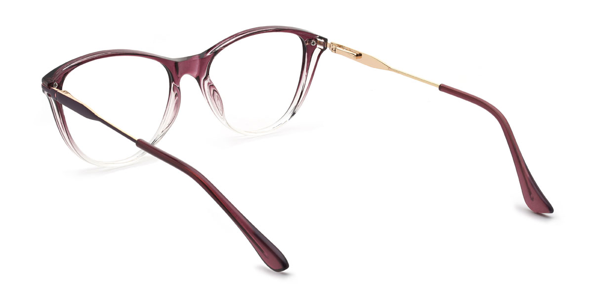 Gradient Purple Nehemias Glasses - Oval Glasses