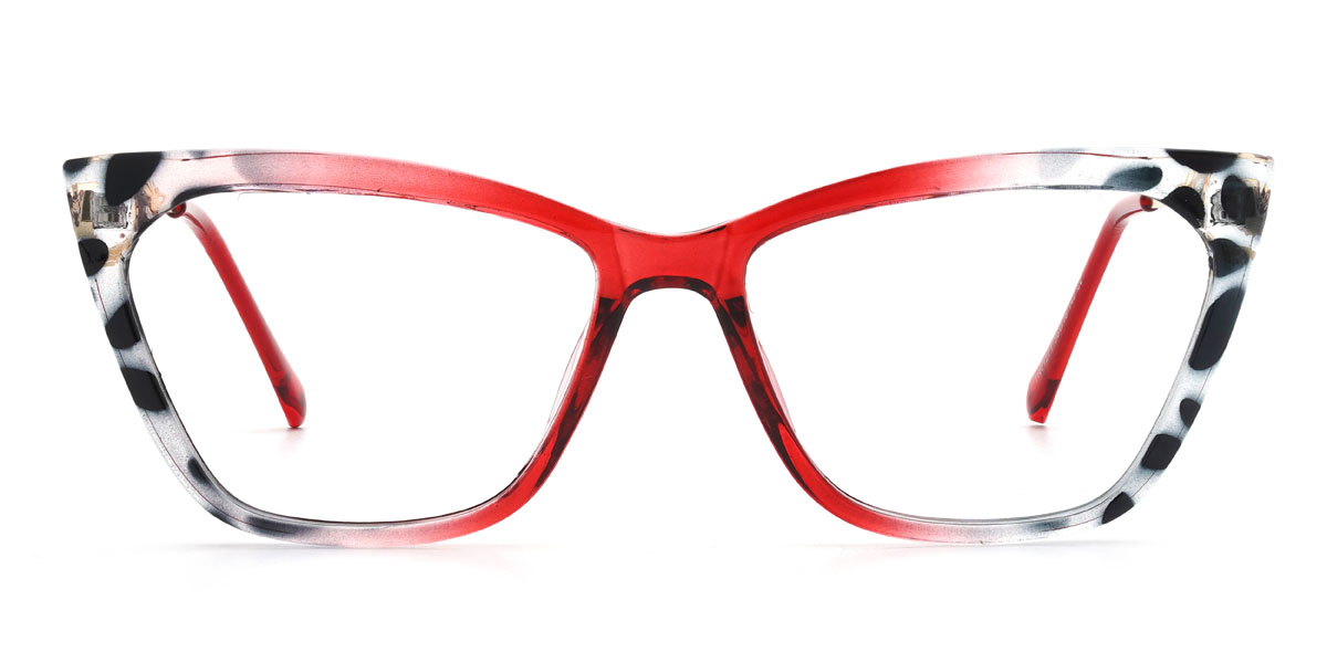 Rojo gris carey Kenzie Gafas - Cat Eye Glasses