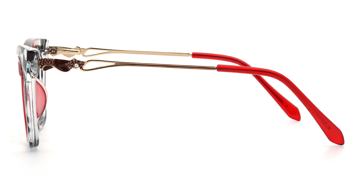 Rojo gris carey Kenzie Gafas - Cat Eye Glasses