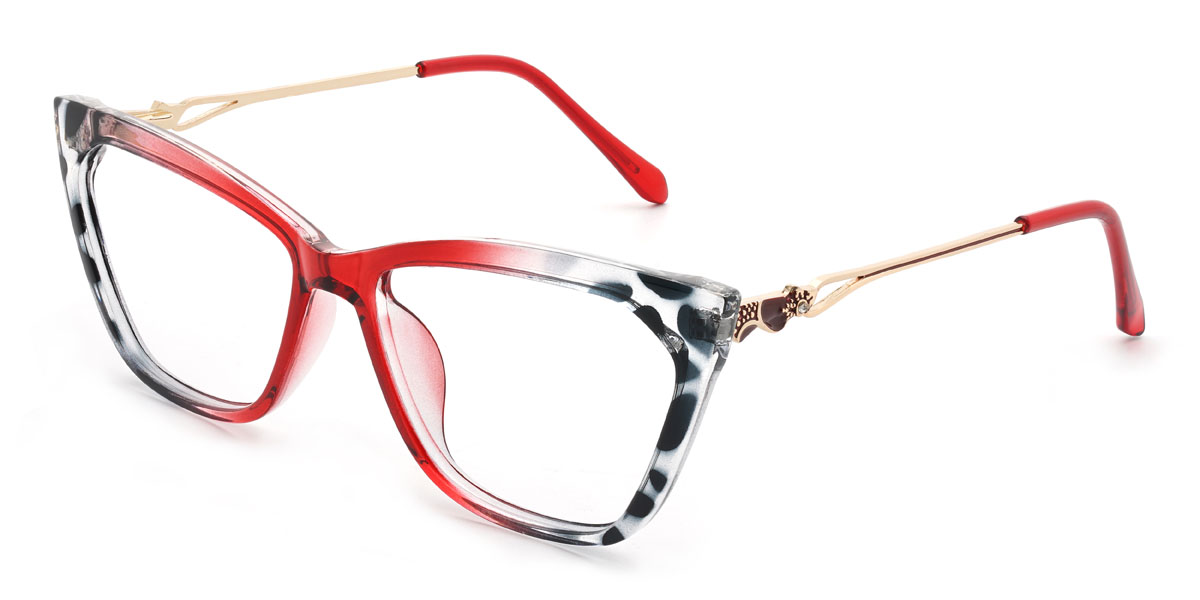 Rojo gris carey Kenzie Gafas - Cat Eye Glasses
