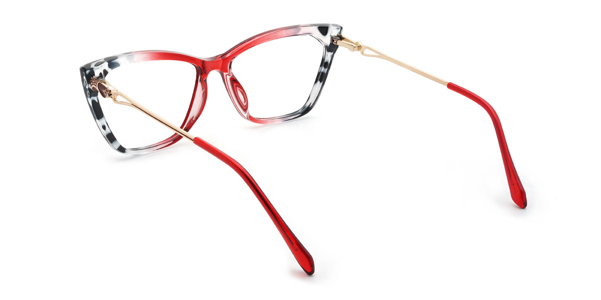 Rojo gris carey Kenzie Gafas - Cat Eye Glasses