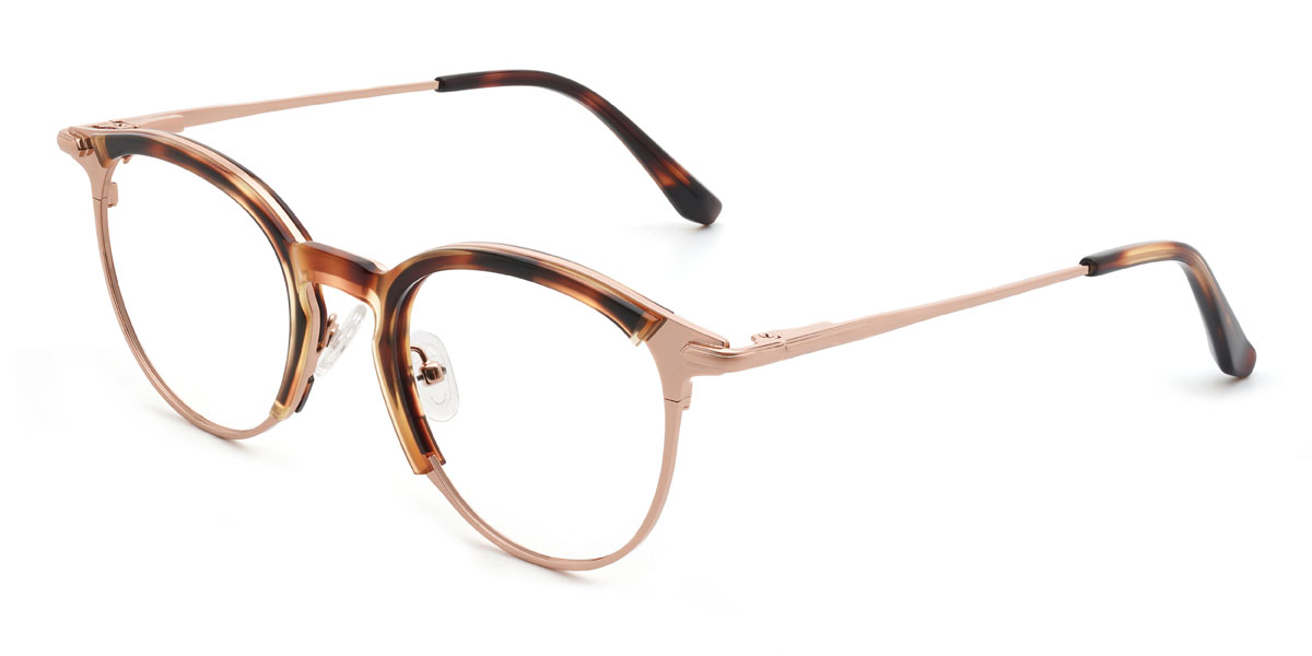 Rose Or Écaille de tortue Quartez Lunettes - Oval Glasses