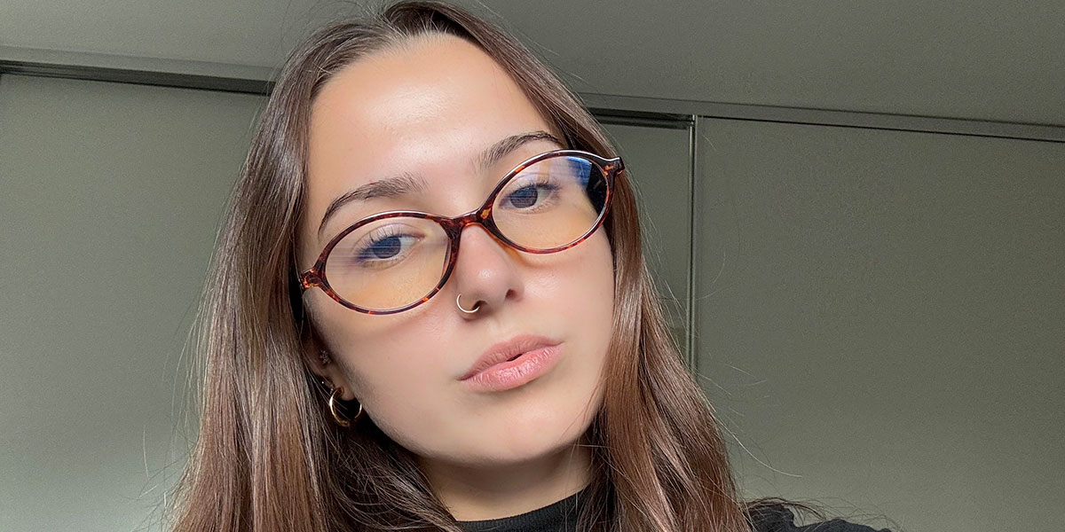 Tortoiseshell Andrea Glasses - Oval Glasses