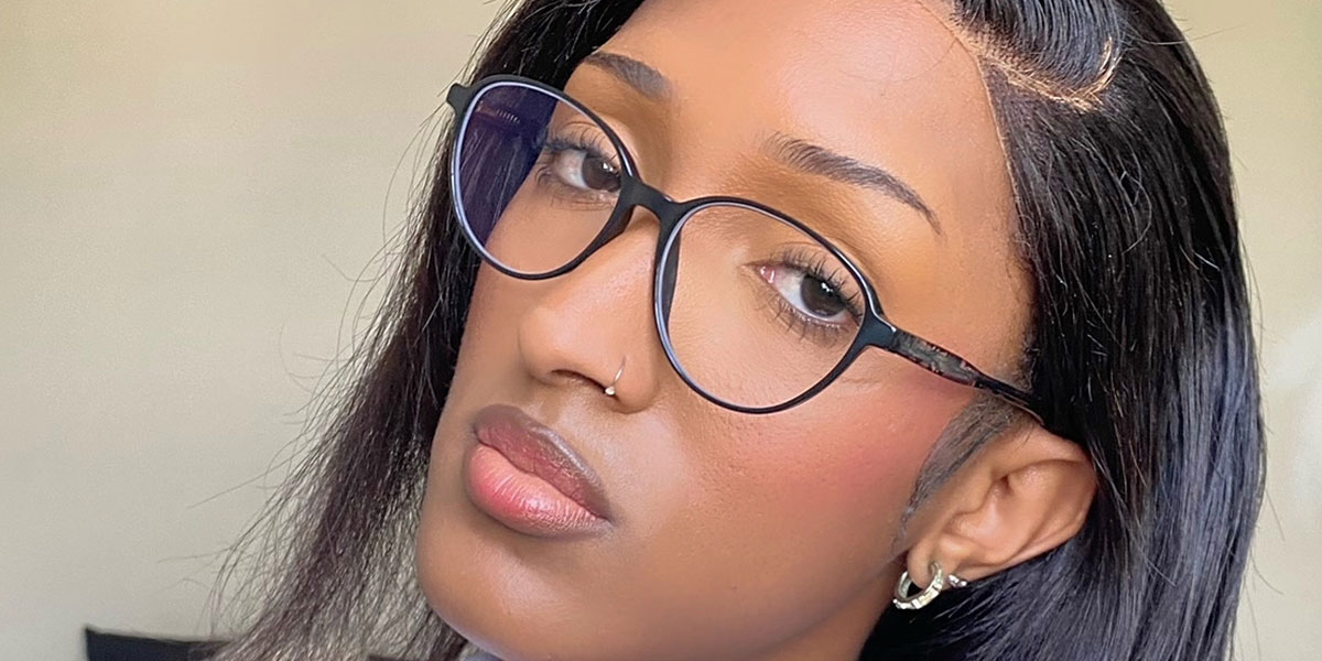 Black Jenifer Glasses - Oval Glasses