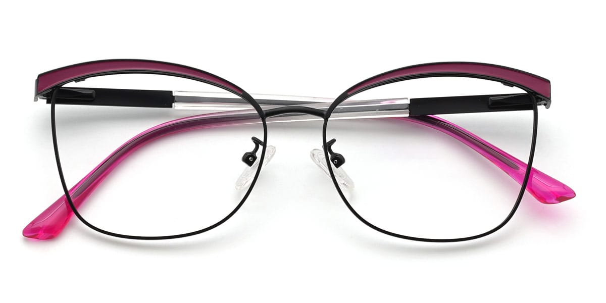 Negro Púrpura Blakeley Gafas - Rectangle Glasses
