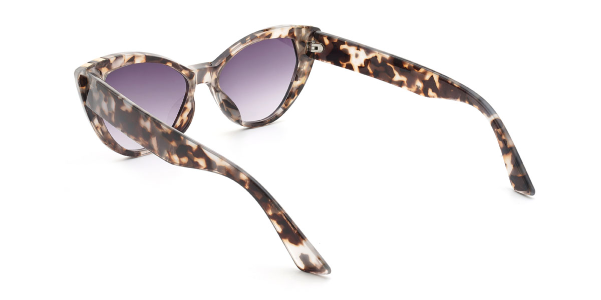 Elefántcsont Teknőchéj Fokozatosan lila Yelena Szemüveg - Cat Eye Sunglasses