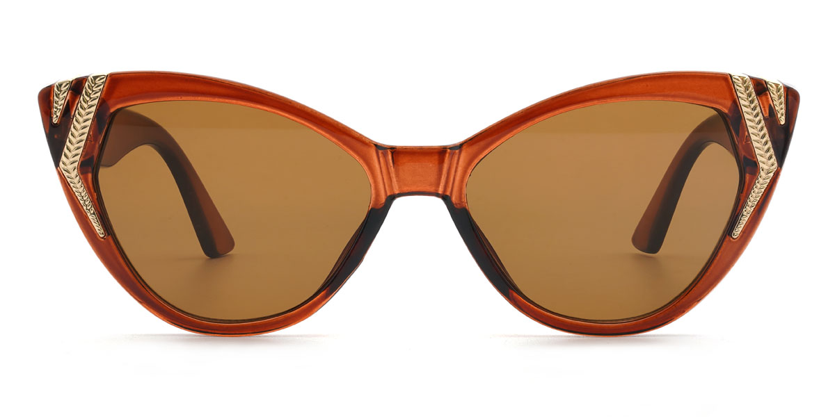 Brown Brown Yelena - Cat Eye Sunglasses