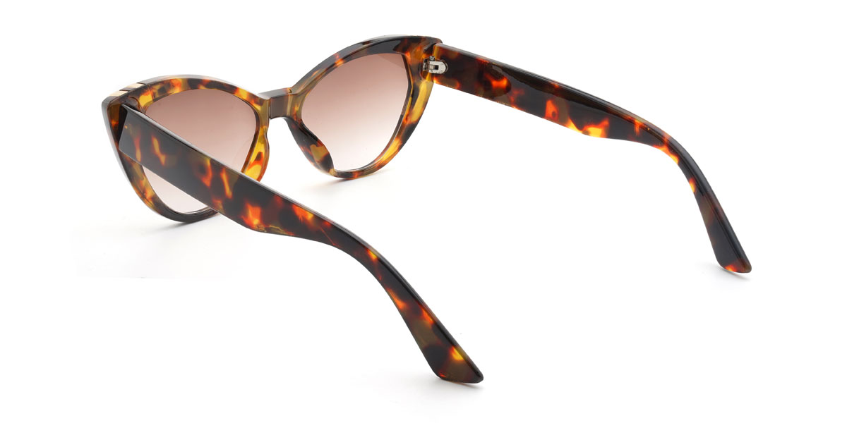 Tortoiseshell Gradual Brown Yelena Glasses - Cat Eye Sunglasses