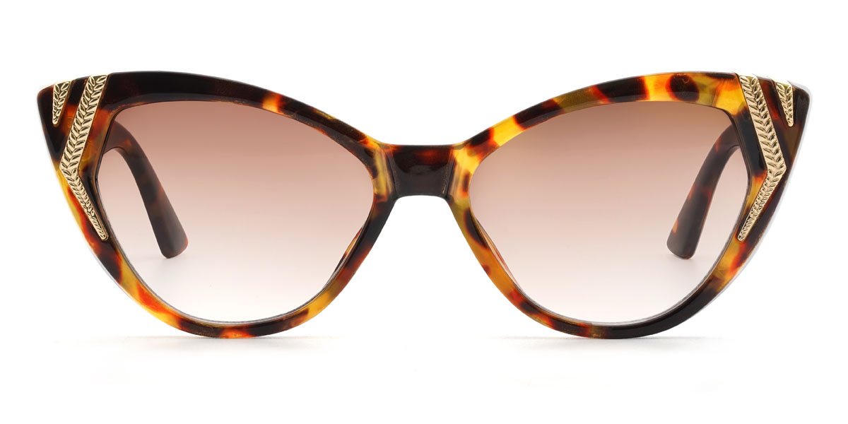 Tortoiseshell Gradual Brown Yelena Glasses - Cat Eye Sunglasses