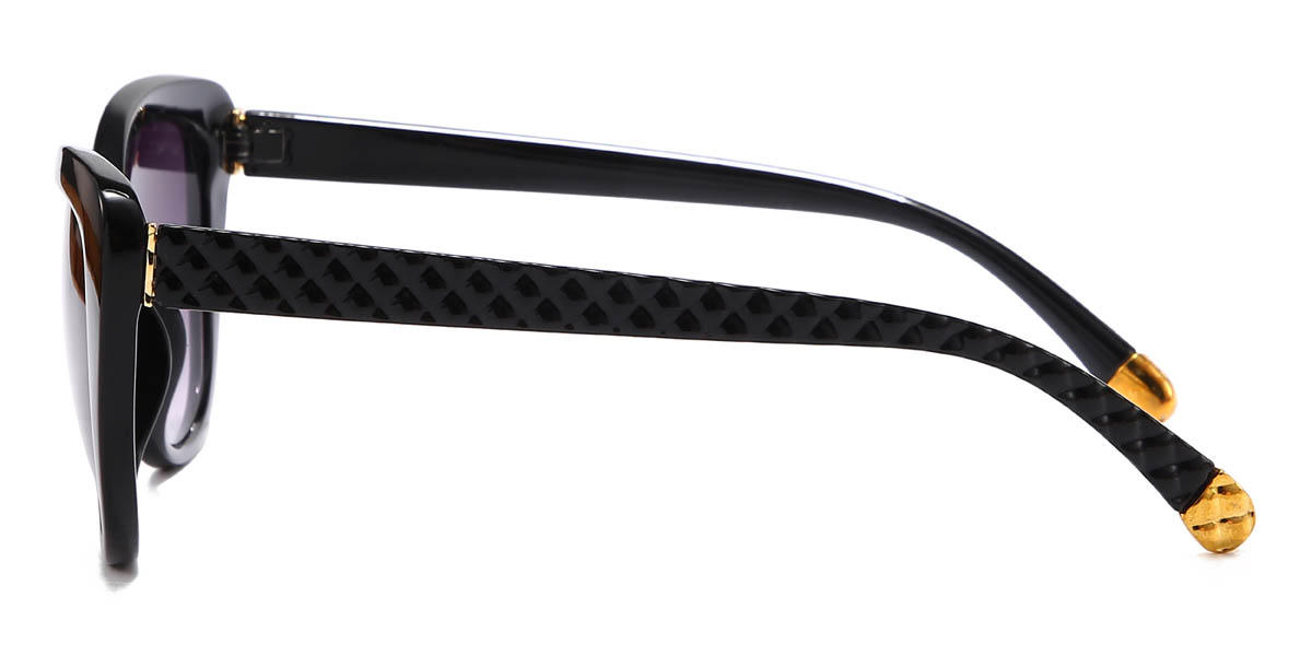 Noir Violet graduel Kambri Lunettes - Cat Eye Sunglasses