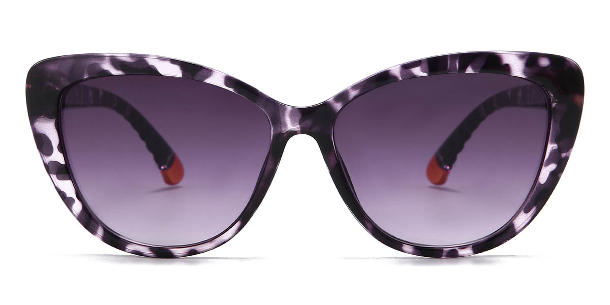Tortoiseshell Gradual Purple Kambri - Cat Eye Sunglasses