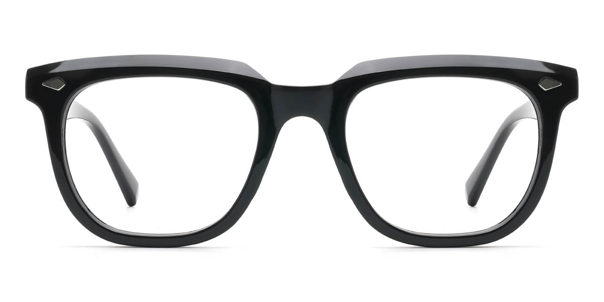 Black Maloni - Rectangle Glasses