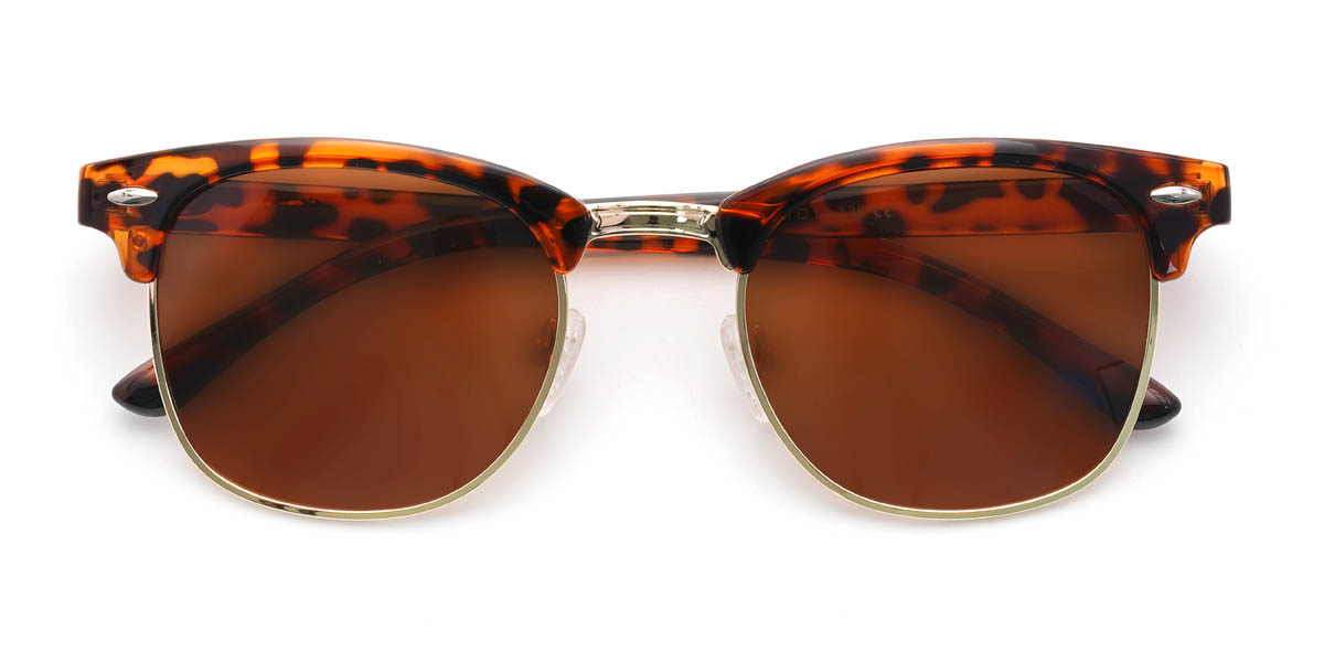Tortoiseshell Brown Finleigh Glasses - Square Sunglasses