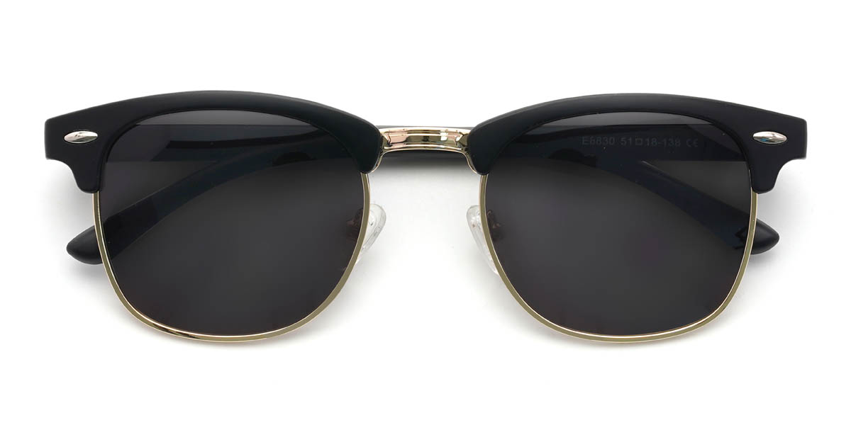 Black Grey Finleigh Glasses - Square Sunglasses