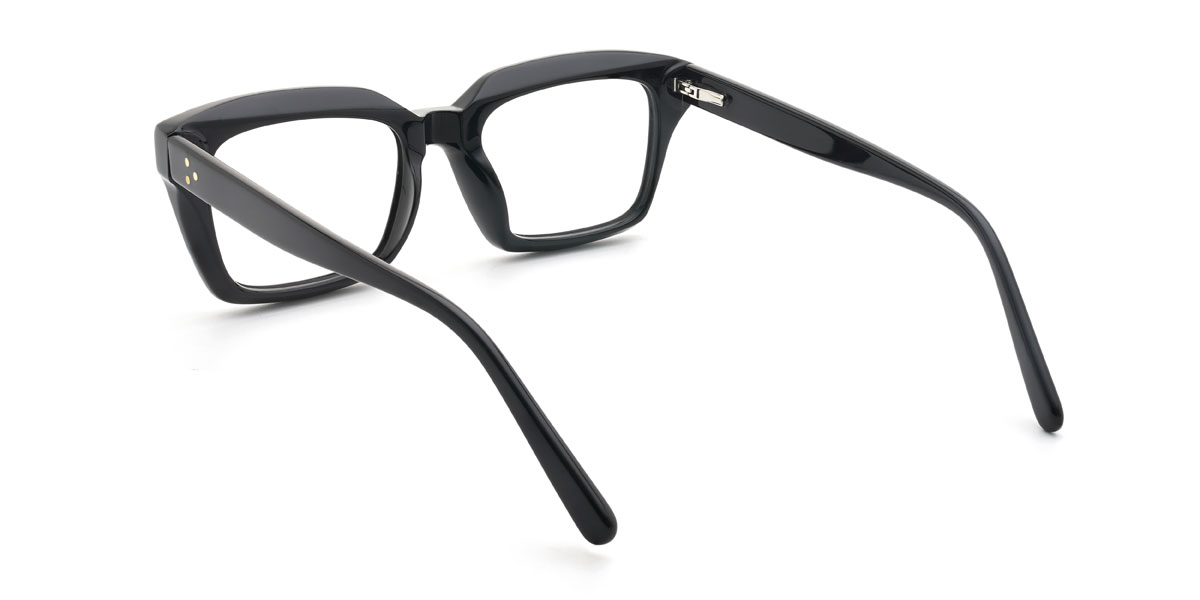 Black Rayven Glasses - Rectangle Glasses