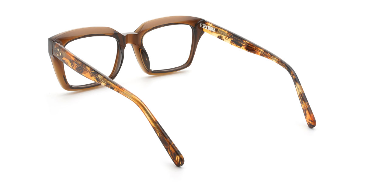 Brown Rayven Glasses - Rectangle Glasses