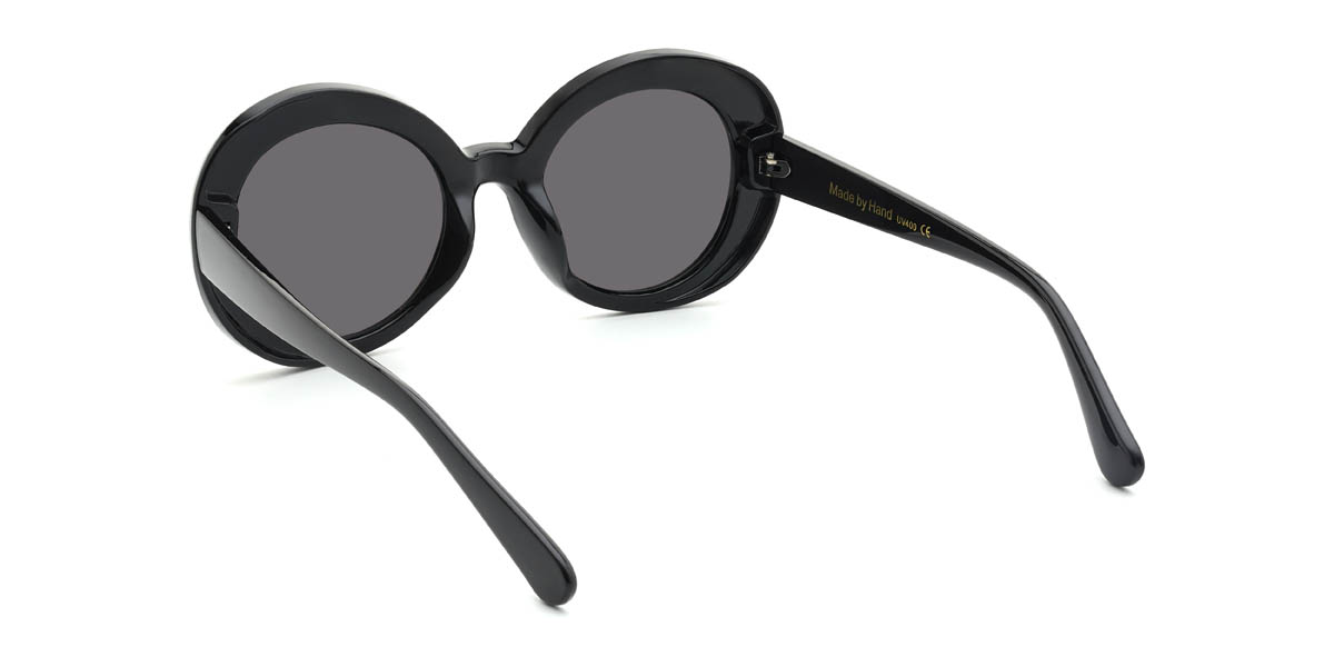 Black White Mirror Callaway Glasses - Oval Sunglasses
