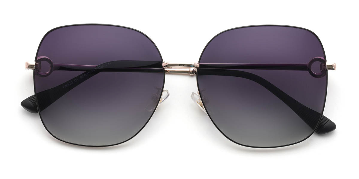Arany Gradual Purple Stiles Szemüveg - Square Sunglasses