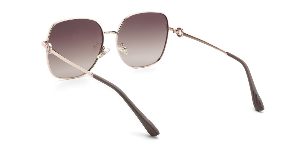 Arany Gradual Barna Stiles Szemüveg - Square Sunglasses
