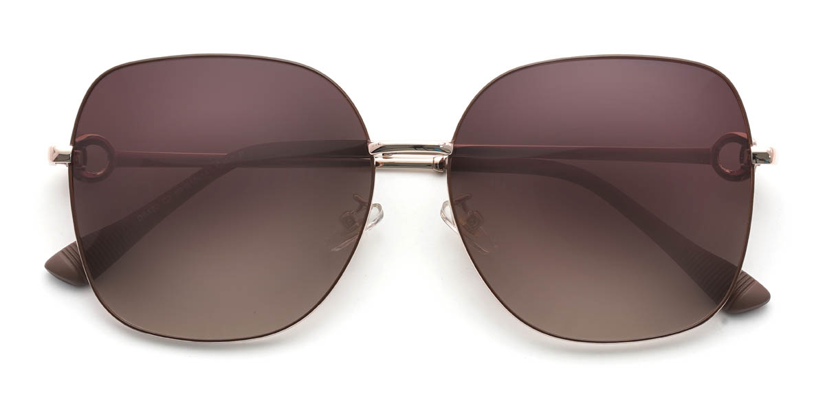 Arany Gradual Barna Stiles Szemüveg - Square Sunglasses