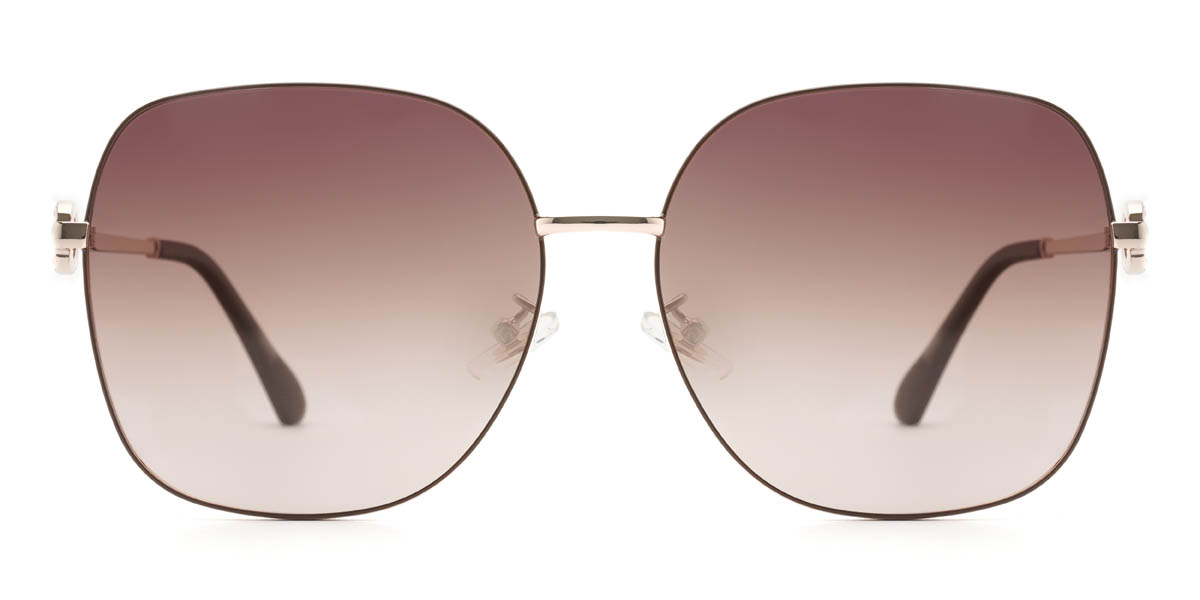 Arany Gradual Barna Stiles Szemüveg - Square Sunglasses