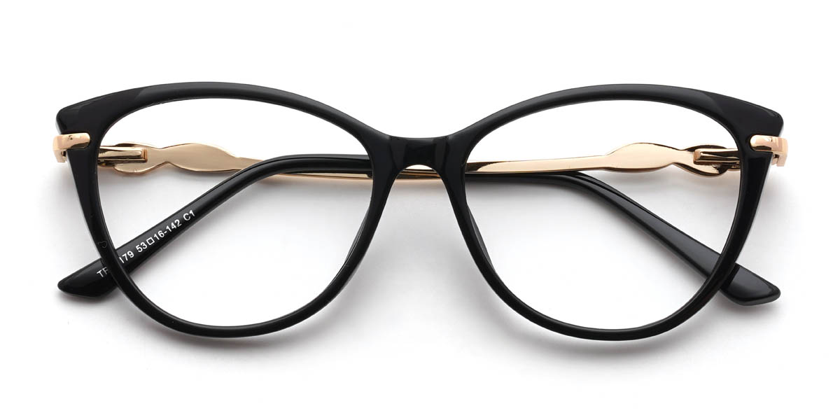 Black Hakim Glasses - Cat Eye Glasses
