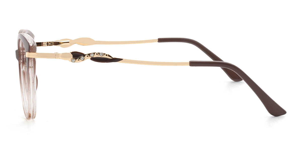 Marrón degradado Hakim Gafas - Cat Eye Glasses