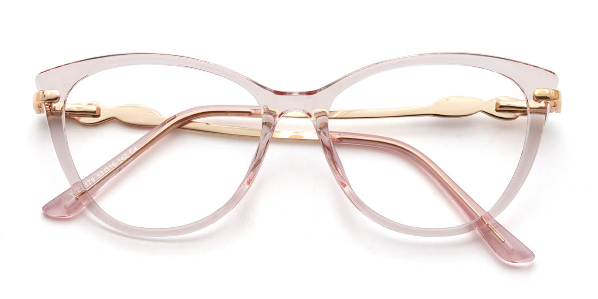 Light Pink Hakim Glasses - Cat Eye Glasses