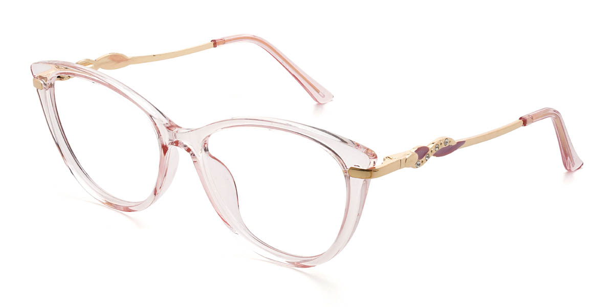 Light Pink Hakim Glasses - Cat Eye Glasses